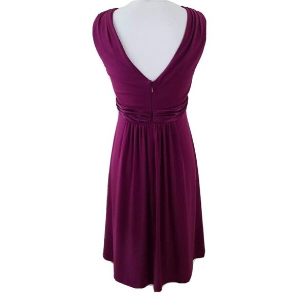 DAVID'S BRIDAL ~Women's Size 4~Red Grapes Formal Prom Cocktail Dress. - Picture 6 of 9